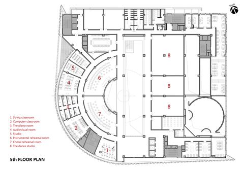 Baiyunting Culture and Art Center / Dushe Architectural Design Co Art Gallery Floor Plan Design, Cultural Center Architecture, Studio Floor Plans, مركز ثقافي, Art Galleries Design, Cultural Centre, Architecture Building Design, Nanjing, Music Centers