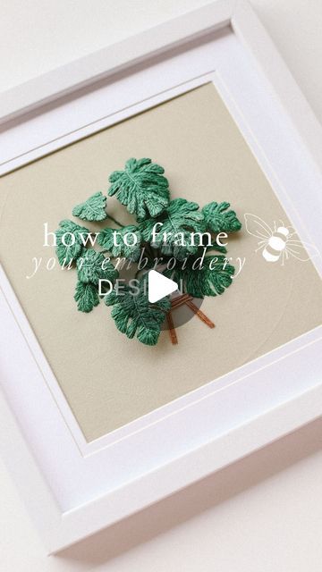 Embroidery In A Frame, How To Frame Embroidery, Embroidery Frame Design, How To Frame Embroidery Work, Framing Embroidery Projects, Embroidery Frame Ideas, Framed Embroidery Wall Art, Diy Embroidery Frame, How To Make Frames