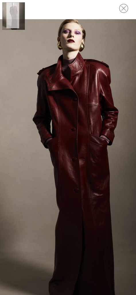 Mom Clothes, Maroon Leather, Creative Stuff, Leather Trench, Leather Trench Coat, Mom Outfits, Best Mom, Leather Coat, Trench Coat