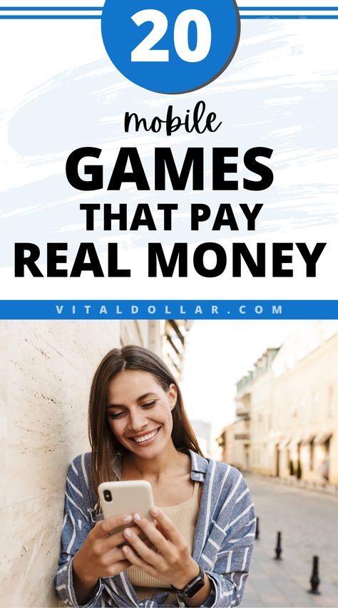 20 Mobile Games That Pay Real Money Play Games For Money, Rewards App, Apps That Pay You, Gift Cards Money, Money Apps, Apps That Pay, Ways To Get Money, Play Money, Paypal Cash