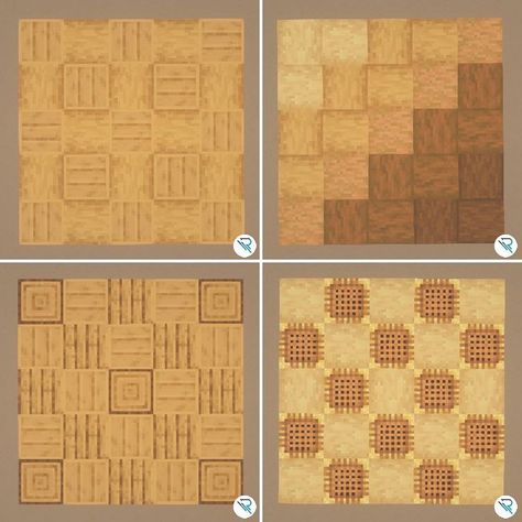 Rale | Design on Instagram: “Wooden Floor Designs 🪵 ▪️ Rate it 1-10 🚀 Made by @rale_design ▪️ If you like this post, save it or share it with your…” Minecraft Floor Designs, Château Minecraft, Minecraft Wall Designs, Minecraft Wall, Minecraft Interior, Minecraft Interior Design, Minecraft House Plans, Floor Designs, Minecraft Cottage