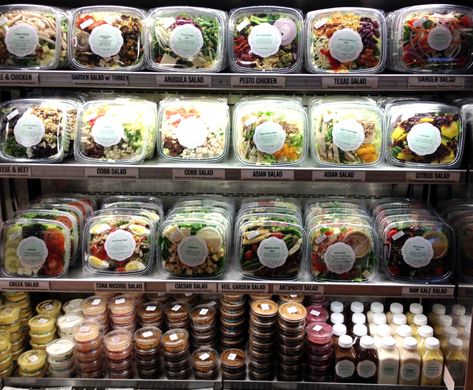 Butterfield Market, New York, NY. New York Catering. Pre-packaged fresh salads. Grab N Go Cafe, Salad Packaging, Salad Shop, Deli Cafe, Roast Beef Sandwich, Salad Box, Sandwich Bar, Deli Food, Sandwich Shops