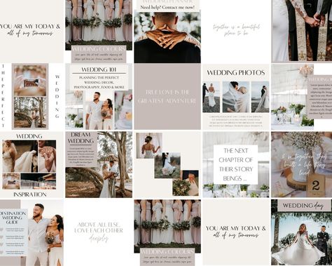 18 Wedding Planner Instagram Templates for Ca Post Template Instagram, Canva Instagram Post, Templates Instagram Post, Wedding Company, Instagram Blogger, Templates Instagram, Template Instagram, Instagram Feed Ideas, Etsy Instagram