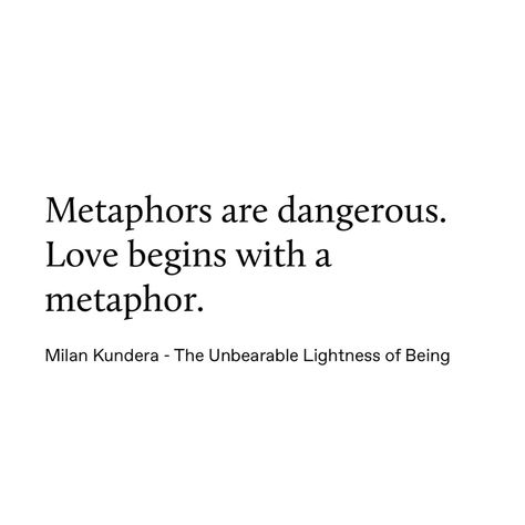 Milan Kundera - The Unbearable Lightness of Being The Unbearable Lightness Of Being Quotes, Being Quotes, The Unbearable Lightness Of Being, Unbearable Lightness Of Being, Milan Kundera, Fav Books, Silver Linings, Swan Song, Mind Quotes