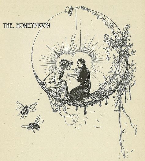 beautiful image from an edwardian bridal book by john r. neill, illustrator and the artist for most of the oz books John R Neill, Moon, Books