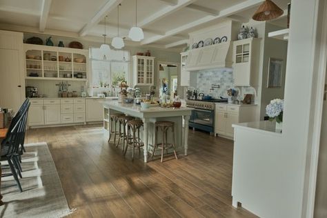 kitchen Summer I Turned Pretty Kitchen, Pretty Beach House, Beach House Layout, Summer Beach House, Beach House Bedroom, Iron Bed Frame, Wilmington North Carolina, Beach House Kitchens, Dream Beach Houses