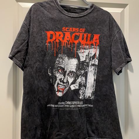 New Without Tags Men’s Size Medium Dracula Tshirt. Color Is Grey/Black . Smoke Free , Pet Free Home. Never Worn. Open To Offers. Dracula Shirt, Dracula Movie, Horror Tshirt, Gothic Stuff, Horror Movie T Shirts, Goth Shirt, Metal T Shirts, Gothic Victorian, School Tees