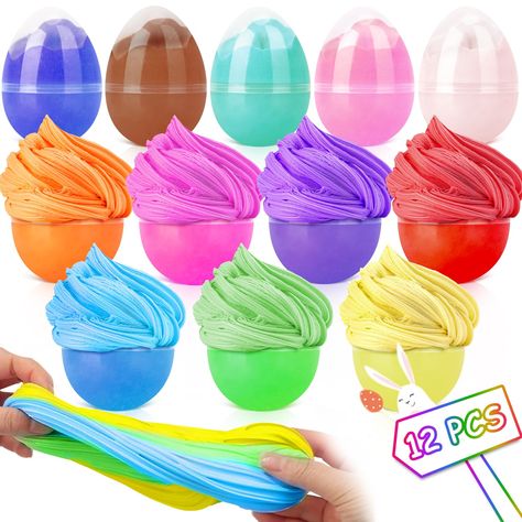 PRICES MAY VARY. Slime Easter Basket Stuffers: Elevate Easter fun with our Butter Slime Kit. Set of 12 Easter slime eggs,The size is perfect for your Easter egg hunt party, and kids will be thrilled to discover them during the Easter egg hunt. Perfect as Easter basket stuffers for kids. Easter Egg Fillers: Our Butter Slime Kit stands out as fantastic Easter egg fillers, adding excitement to the festivities. Unleash creative joy with these engaging Easter toys. Not-Sticky and Stretchy Easter Gift Egg Slime, Easter Eggs Kids, Eggs For Easter, Egg Fillers, Easter Egg Fillers, Easter Party Favor, Butter Slime, Easter Baskets For Toddlers, Egg Toys