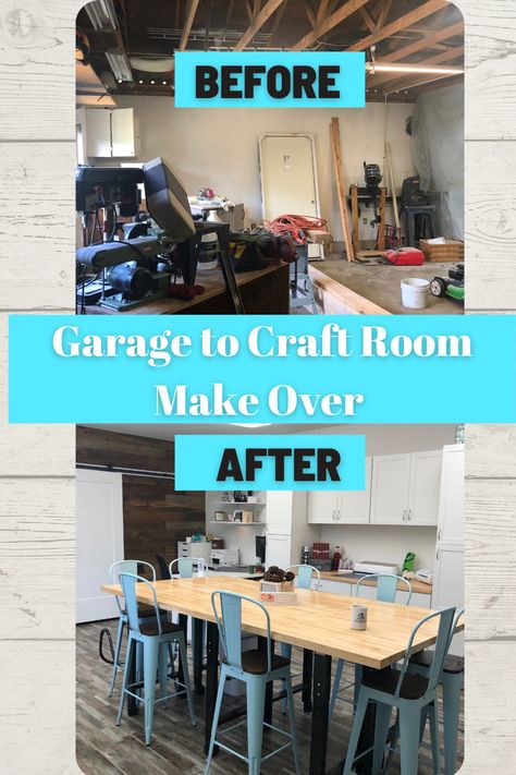 Garage Art Studio, Craft Room Makeover, Sewing Nook, Garage Storage Inspiration, Garage Room, Converted Garage, Garage Remodel, Craft Room Design, Sewing Room Organization