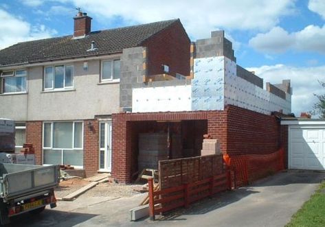 Double storey side extension & lean-to extension at rear - Steven Mattinson Ltd - Builder & Stonemason Double Storey Side Extension, Double Storey Rear Extension, Side Extension Ideas, Lean To Extension, Extension Plans, House Extension Plans, Side Extension, Lean To, Traditional Cottage