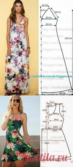 Cómo Hacer Estos 18 Patrones Gratis Para Vestidos Largos ★★★★☆ 913 Opiniones - El Cómo De Las Cosas Sukienki Maksi, Projek Menjahit, Costura Fashion, Sewing Dress, Summer Dress Patterns, Sewing Clothes Women, Kleidung Diy, Paper Patterns, Easy To Sew