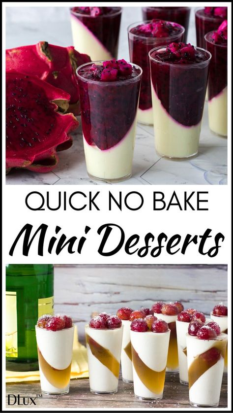 These quick no bake mini desserts are simple and easy to make! They're perfect wedding desserts, birthday desserts, or for any type of occasion or party! AND they're also definitely delicious! Repin and click for full recipes and videos! #partydessertideas #weddingdessertideas #partydessertideas #minidessertcups #partydessert #partydesserts #birthdaypartydessertideas #birthdaypartydesserts #partydessertrecipes #birthdaydessertrecipes #weddingdessertrecipes #nobakedessertrecipes #nobakedesserts No Bake Mini Desserts, Thanksgiving Party Desserts, Mini Dessert Easy, Dessert Shooters Recipes, Shot Glass Desserts, Shooter Recipes, Mousse Dolce, Dessert Cups Recipes, Mini Dessert Recipes