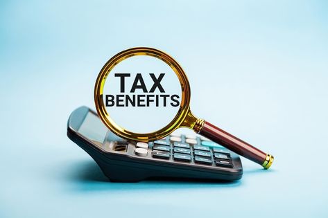 Tax benefits the concept of finance and ... | Premium Photo #Freepik #photo #tax-saving #taxation #budget #tax