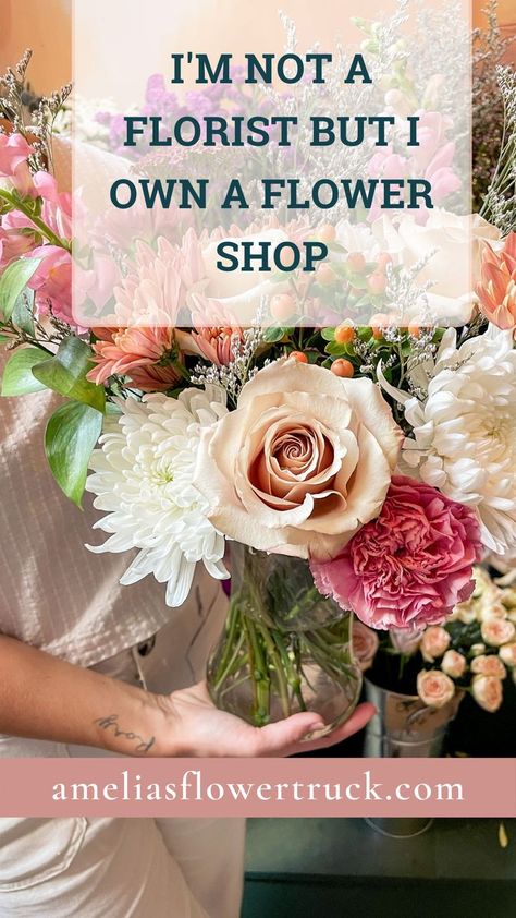 Owning A Floral Shop, Mobile Flower Shop Trailer, Starting A Floral Business, Flower Stall Ideas, How To Become A Florist At Home, Starting A Flower Shop Business, How To Run A Flower Shop, Florist Bridal Show Booth Display, Popular Flowers For Bouquets