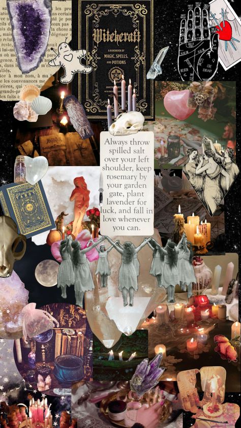 #witch #spiritual #vibes #lockscreen #lovewitch #coven Witch Collage Wallpaper, Witch Screensaver, Witch Lockscreen Aesthetic, Vibes Lockscreen, Spiritual Lockscreen, Witchy Lockscreen, Witch Lockscreen, Witch Moodboard, Coven Aesthetic