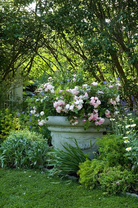 French Cottage Garden, Gardening Magazine, Cottage Outdoor, Fine Gardening Magazine, Fairytale Garden, French Country Garden, Country Gardens, Garden Fire Pit, Pot Ideas