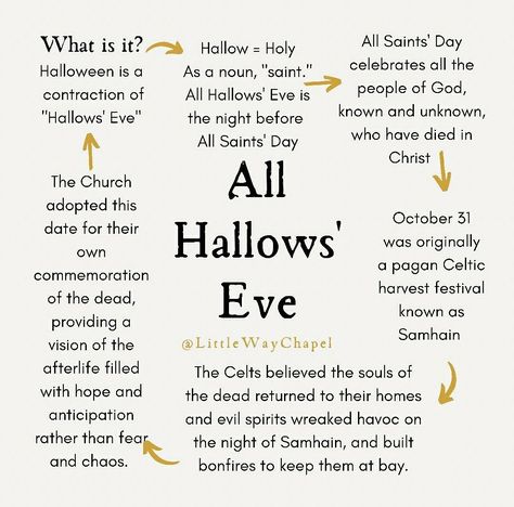 All Hallows' Eve | October 31st | Autumn | littlewaychapel All Hallows Eve Pagan, All Hallows Eve Rituals, Hallows Eve Rituals, All Hallows Eve Aesthetic, Hallows Eve Quotes, All Hallows Eve Catholic, October Witchcraft, Samhain Aesthetic, Samhain Decor