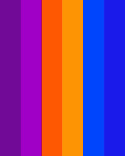 Neon Orange Colour Palette, Purple Orange Blue Color Palette, Octopus Color Palette, Neon Orange Color Palette, Purple Orange Color Palette, Lauana Prado, Color Scheme Blue, Fantasy Purple, Neon Colour Palette