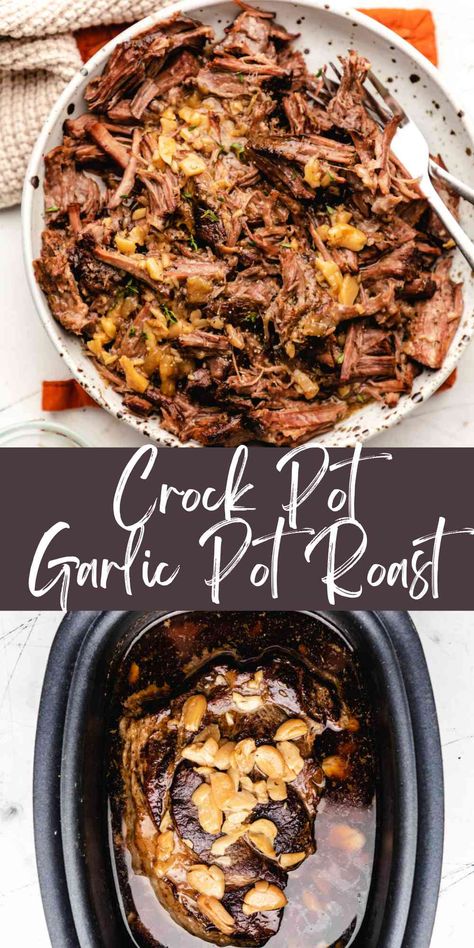 Garlic Pot Roast Slow Cooker, Boneless Beef Chuck Pot Roast Recipes, Chuck Roast Crock Pot Recipes Ranch, Rump Roast Crock Pot Recipes Slow Cooker, Crockpot Chuck Roast Recipes Slow Cooker, Crockpot Rump Roast Recipes, Carnivore Crock Pot Recipes, Garlic Pot Roast, Roast Recipes Crockpot