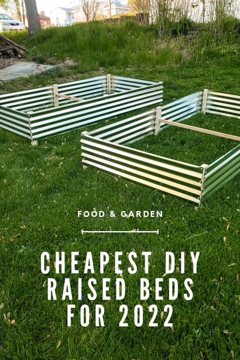 DIY Raised Bed Diy Raised Beds, Cheap Garden Beds, Easy Raised Garden Bed, Making Raised Garden Beds, Backyard Raised Garden, Cheap Raised Garden Beds, Above Ground Garden, Raised Garden Beds Diy Vegetables, Raised Vegetable Gardens