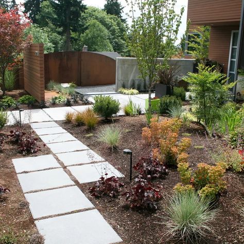 Pnw Landscaping, Cheap Landscaping Ideas For Front Yard, Yard Transformation, Garden Path Lighting, Pacific Northwest Garden, Northwest Garden, Northwest Landscaping, Cheap Landscaping Ideas, Small Yard Landscaping