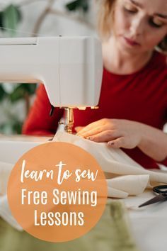 Sewing Classes For Beginners, Online Sewing Classes, Sewing Online, Beginner Sewing Patterns, Sewing Machine Basics, Sewing Courses, Printable Sewing Patterns, Sewing Tutorials Free, Beginner Sewing Projects Easy