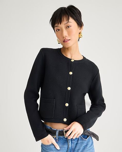 Women's Lady Jackets Blazers | J.Crew Lady Jacket, Cropped Cardigan Sweater, Jacket For Women, Womens Blazers, Tee Dress, Blazers For Women, Sweater Shop, Tank Shirt, Clothes For Sale