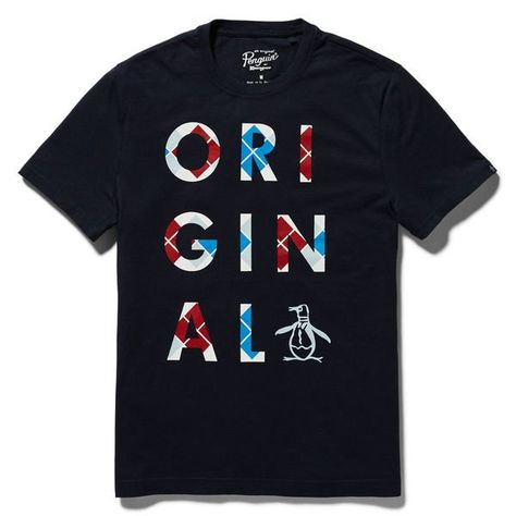 ORIGINAL ARGYLE TEE // Original Penguin Men's Graphic Tees, Original Penguin, Graphic Designs, Mens Graphic Tee, Stylish Men, Printed Tees, Passion For Fashion, Penguins, Mens T