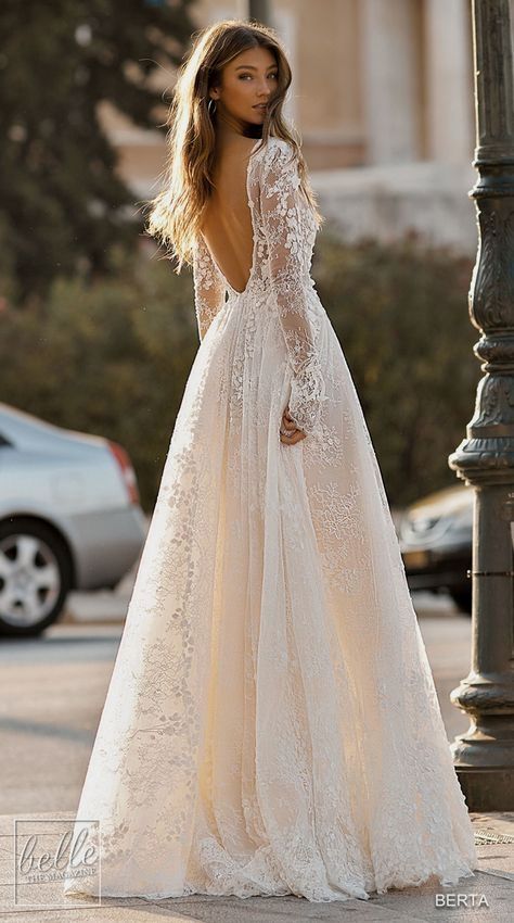 Berta Wedding, Berta Wedding Dress, Wedding Dress Guide, Outdoor Fall Wedding, Dresses Fall, Stella York, Cute Wedding Dress, Backless Wedding, A Wedding Dress