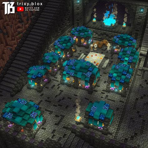 Minecraft Ancient City Transformation, Ancient City Minecraft, Minecraft Ancient City, City Minecraft, Minecraft Stuff, Dark City, Minecraft Crafts, Ancient City, Minecraft Houses