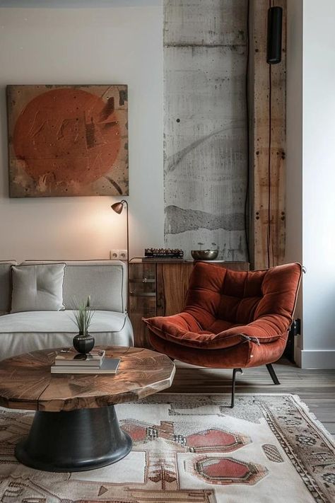 Small Industrial Living Room: Chic Urban Design Small Industrial Living Room, Warm Industrial Living Room, Urban Industrial Living Room, Industrial Chic Living Room, Living Room Chic, Modern Industrial Living Room, Industrial Living Room Design, Industrial Style Living Room, Brick Living Room