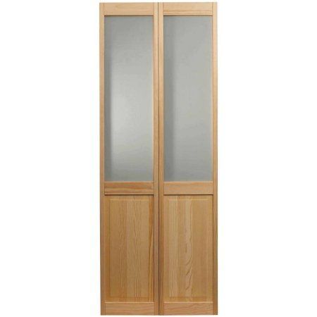 Bifold Door Hardware, Closet Interior, Glass Bifold Doors, Barn Door Installation, Bifold Door, Pine Doors, Frosted Glass Door, Glass Doors Interior, Sliding Closet Doors