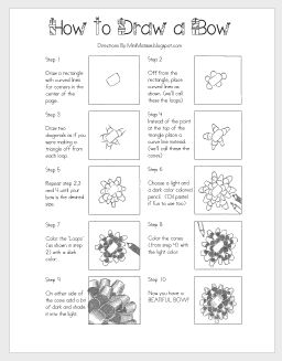 I had a great response on the holidays bows that I had my students work on last quarter create .  There were a lot of comments and due to... Observational Studies, Draw Christmas, Drawing 101, Draw Doodles, Bow Drawing, Art Handouts, Christmas Lesson, Middle School Art Projects, 6th Grade Art