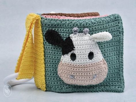 Buggyboekje Boerderijdieren | Durable Crochet Farm Animals, Baby Quiet Book, Crocheted Toys, Quiet Book Patterns, Animals Farm, Crochet Baby Toys, Crochet Gratis, Animal Book, Haken Baby