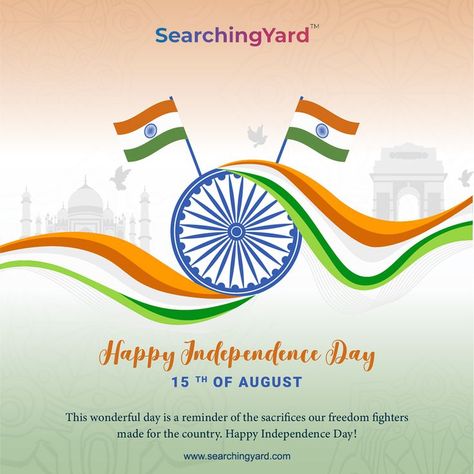 May the flag of our country fly higher and higher each year! Happy Independence Day to all ! #independenceday #independenceday2022 #SearchingYard #vandemataram #jaihind #festival #independence Happy Independence Day Poster, Poster On Independence Day, Independence Day Poster, Industrial Racks, Indian Wedding Invitation Card Design, 15 August Independence Day, Indian Flag Wallpaper, Indian Wedding Invitation Cards, Flag Wallpaper