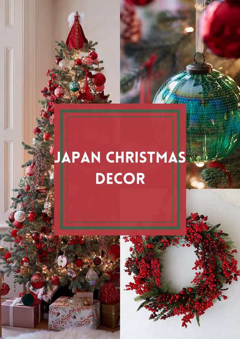 Bring an oriental theme into your home this year with a Japanese inspired interior! Consisting of mainly red's and creams, explore the John Lewis range now to add an Asian twist to your Christmas tradition. #christmasdecor #japaninterior #redinterior #christmasaesthetic #orientaldecor Asian Inspired Christmas Tree, Japan Christmas Decoration, Asian Christmas Tree, Chinese Christmas Decorations, Japanese Christmas Aesthetic, Chinese Christmas Tree, Japanese Christmas Tree, Asian Christmas Decorations, Japanese Christmas Decorations