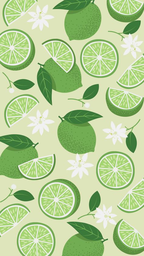 Phone Wallpapers Lime Green Wallpaper, Phone Wallpaper Pastel, Cute Summer Wallpapers, Fruit Wallpaper, Simple Phone Wallpapers, Lemon Patterns, Wallpaper Pastel, Preppy Wallpaper, Phone Wallpaper Patterns