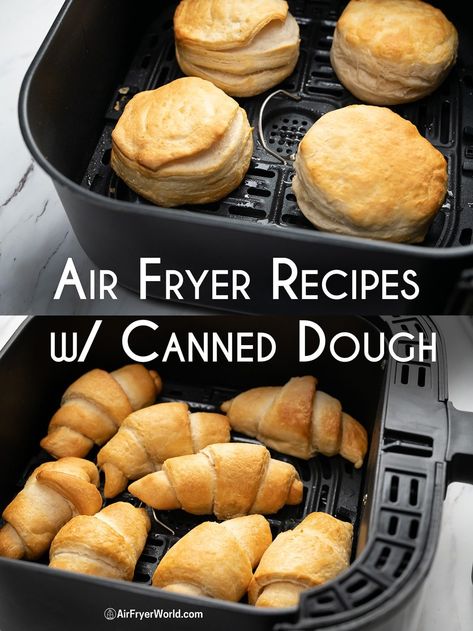 Air Fried Recipes, Air Fryer Chicken Bites, Biscuit Dough Recipes, Canned Biscuit, Fried Recipes, Air Fryer Recipes Breakfast, Air Fryer Recipes Dessert, Easy Air Fryer Recipes, New Air Fryer Recipes