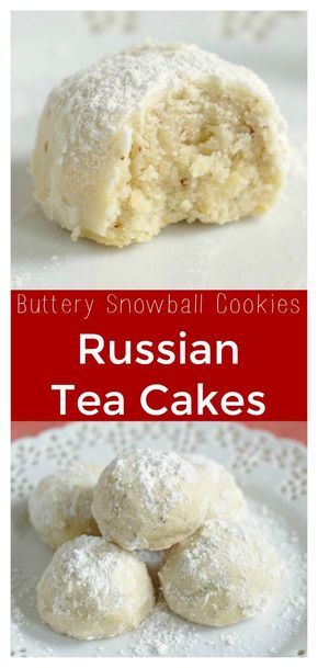 Russian Tea Cakes Cookies, Russian Tea Cakes Recipe, Desserts Nutella, Tea Cake Recipe, Russian Tea Cakes, Mousse Au Chocolat Torte, Smores Dessert, Russian Tea Cake, Mexican Wedding Cookies