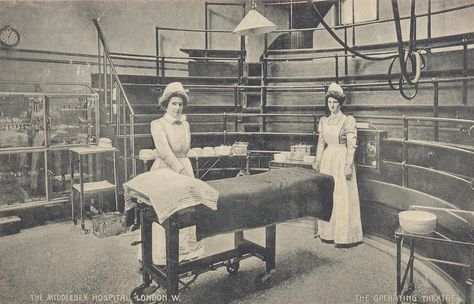 Middlesex Hospital Operating Theatre Operating Theatre, Museum Of London, Vintage Nurse, Vintage Medical, Large Picture Frames, Medical History, Medical Equipment, Bw Photo, Photo Mugs