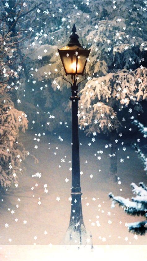 Lovely! Narnia Lamp Post, Scene Room, Christmas Scenery, Original Iphone Wallpaper, Vintage Christmas Images, Animated Christmas, Chronicles Of Narnia, Winter Magic, Winter Scenery