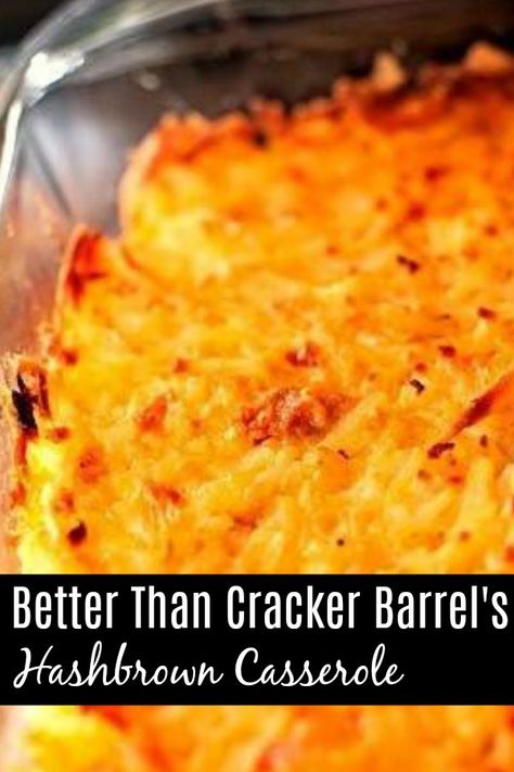 Better than Cracker Barrel’s Hashbrown Casserole – Aunt Bee's Recipes Cowboy Hashbrown Casserole, Cast Iron Hashbrown Casserole, Easy Hashbrown Casserole Simple, Crackle Barrel Hash Brown, Hashbrown Casserole Pioneer Woman, Cowboy Casserole With Hashbrowns, Boxed Hashbrown Recipes, Velveeta Hashbrown Casserole, Oven Cheesy Hashbrowns