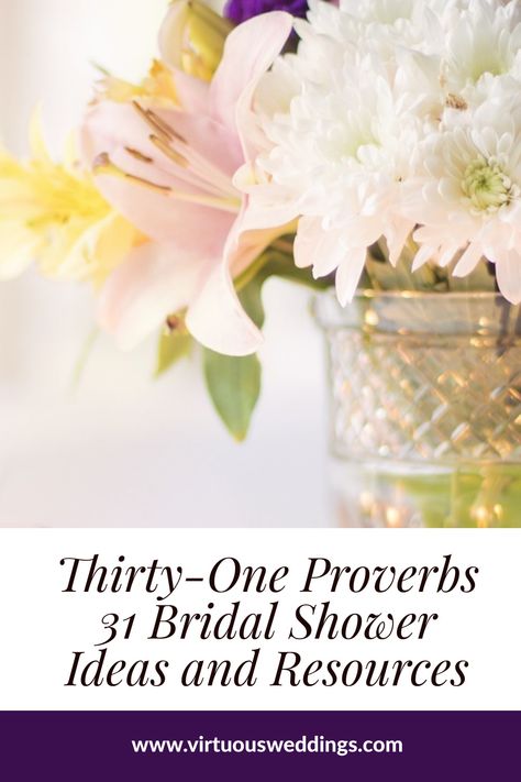 Does the bride aspire to be a Proverbs 31 woman? Throw her a Proverbs 31 themed bridal shower! Christian Bridal Shower Ideas, Bridal Shower Quotes, A Proverbs 31 Woman, Make Your Own Invitations, Christian Bride, Wedding Shower Themes, Bridal Shower Activities, Bridal Shower Planning, Themed Bridal Shower