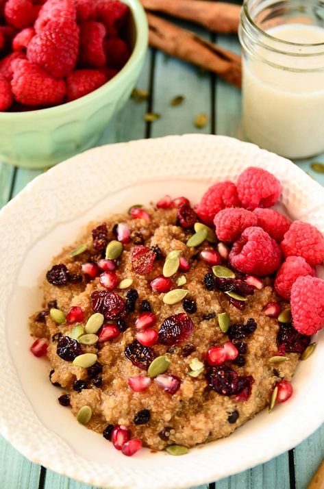 Hot Quinoa Cereal Quinoa Breakfast Recipes, Quinoa Cereal, Quinoa Oatmeal, Quinoa Recipes Breakfast, Quinoa Porridge, Quinoa Breakfast, Gourmet Breakfast, Hot Cereal, Oatmeal Recipe