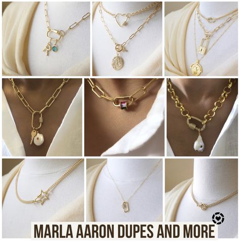 Marla Aaron Dupes and More! Links in LTK  #marlaaaron #carabiner #carabinernecklace #etsy #jewelry #styleblogger #bloggerstyle #dupe #dupes #affordablestyle #necklace #layers #layer #lauernecklace #trending #ltktrend #affordablefashion #rStheCon #LTKunder100 #LTKbeauty @liketoknow.it http://liketk.it/2UMfP #liketkit Marla Aaron Necklaces, Marla Aaron Jewelry, Marla Aaron, Carabiner Necklace, Necklace Layers, Coping Mechanism, Etsy Jewelry, Outfit Details, Affordable Fashion