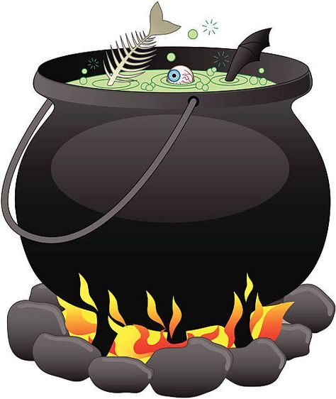 Witch's Cauldron, Halloween 1st Birthdays, Halloween Scavenger Hunt, Witch Cauldron, Cartoon Halloween, Fall Arts And Crafts, Anime Witch, Stickers Png, Halloween Witches