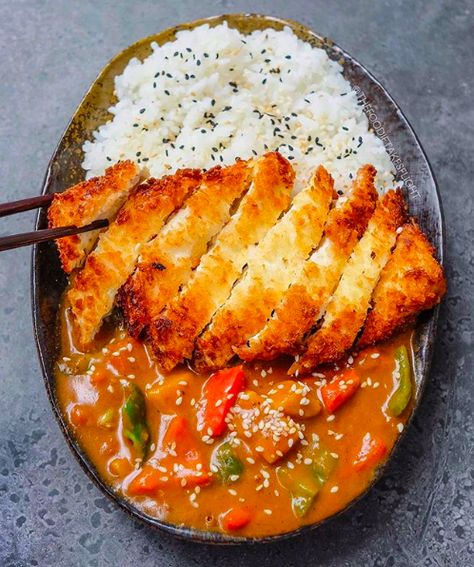 Tofu Katsu Rice Bowls recipe | The Feedfeed Tofu Katsu, Katsu Recipes, Healthy Ramen, Mapo Tofu, Rice Bowls Recipes, Sushi Sandwich, Crispy Tofu, Vegan Nutrition, Tofu Recipes