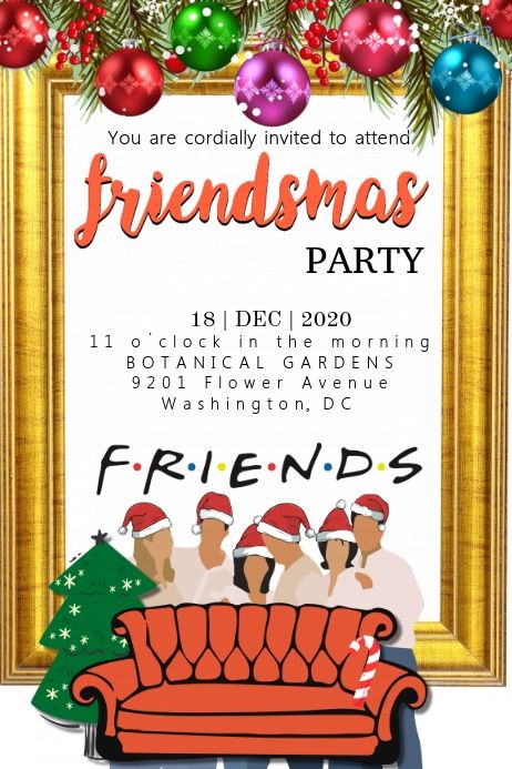 Friendmas Ideas, Friendsmas Invitations, Christmas Party Friends, Cousins Christmas, Funny Christmas Party Invitations, Friendsmas Party, Christmas Entertainment, Christmas Party Themes, Hosting Christmas