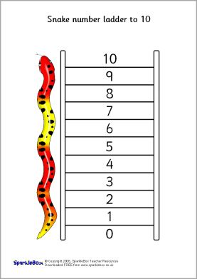 A4 snake number ladders (SB334) - SparkleBox 0-10 and 0-20 to print Number Puzzles, Printable Numbers, A Snake, Teacher Resources, Word Search Puzzle, Clip Art, 10 Things