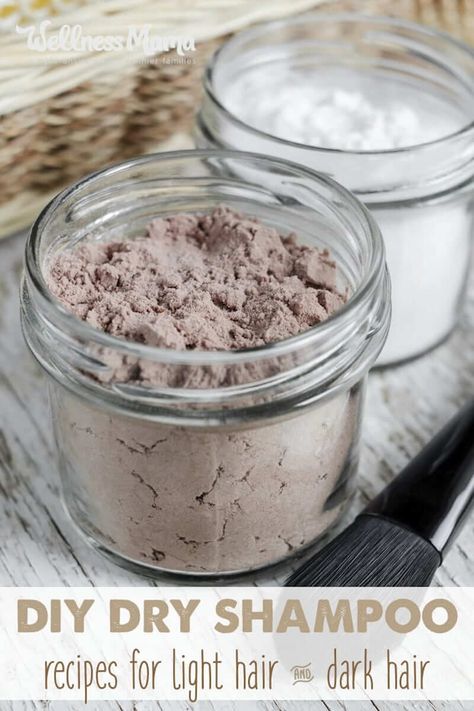 Homemade Dry Shampoo, Make Up Diy, Dry Shampoo Powder, Diy Makeup Remover, Diy Dry Shampoo, Using Dry Shampoo, Shampoo Recipe, Wellness Mama, Diy Kosmetik